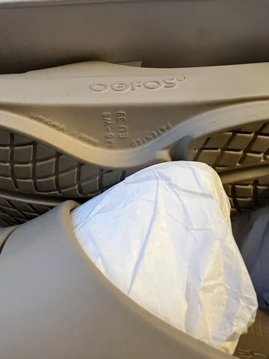 OOFOS Women's Recovery Slide Sandals in Taupe - Picture 10 of 10